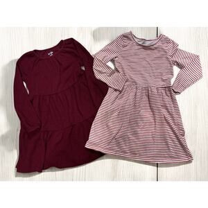 Carter’s & Cat & Jack Girls Dress Bundle Size 5/5T Long Sleeve
